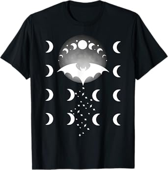 Mystical Bat Full Moon Magic Night Vampire Sorceress Gift T-Shirt