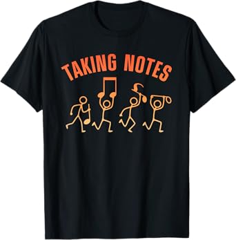 Funny Music Art For Men Women Musical Note Gag Music Lover T-Shirt