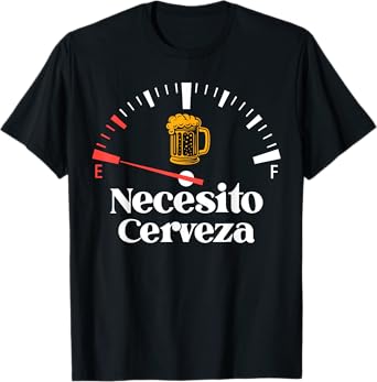 Necesito Cerveza Retro I Need Beer Funny Beer Lover T-Shirt