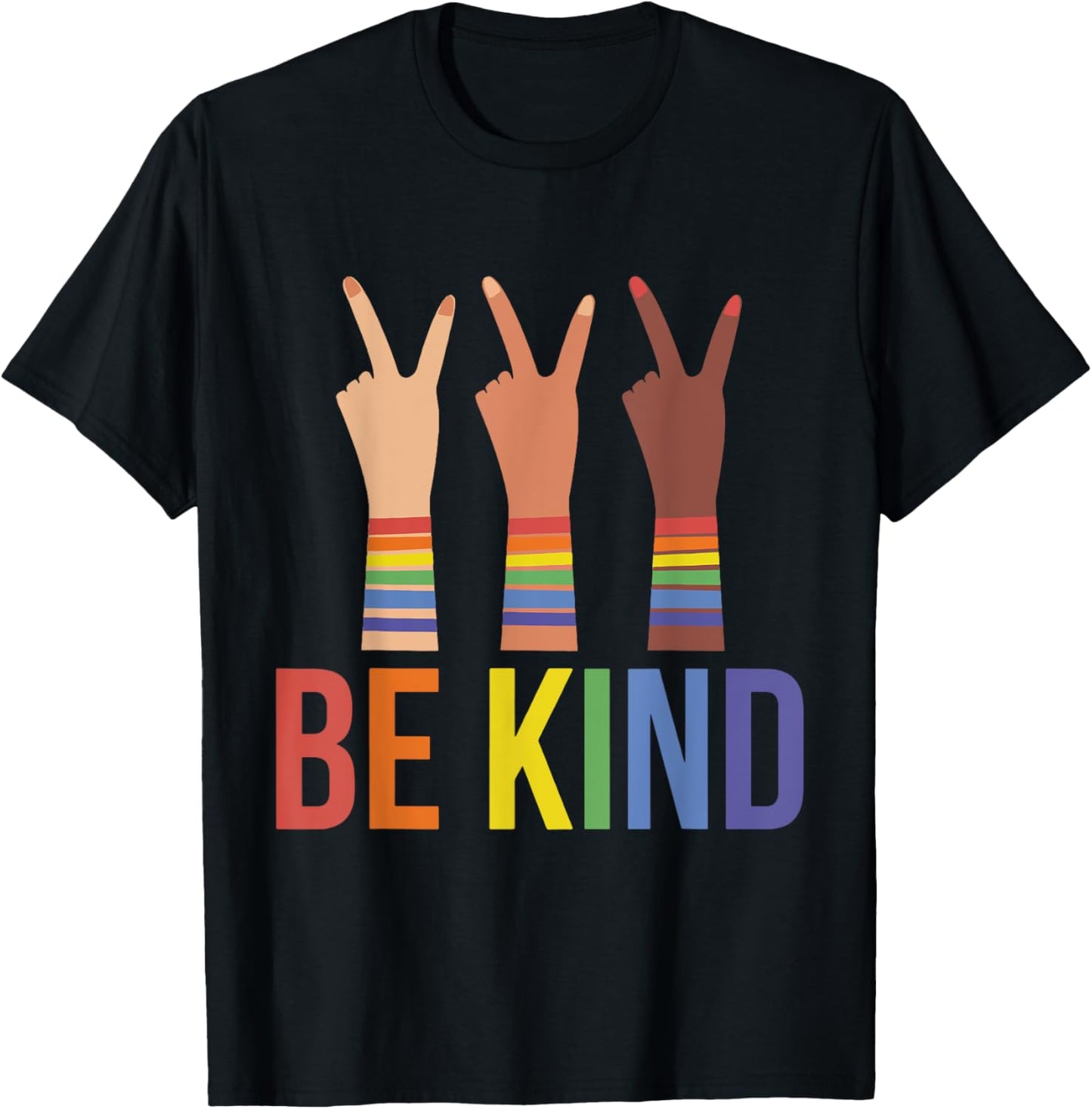 Rainbow Pride Month Be Kind Toddler Kids LGBTQ Love Is Love T-Shirt