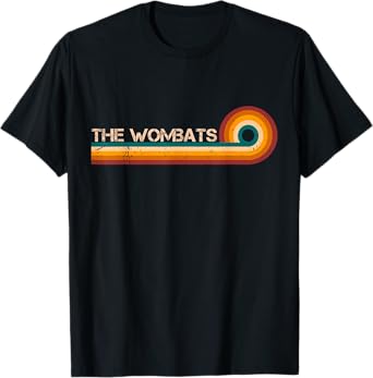 The Wombats Retro Stripes Musician Vintage T-Shirt