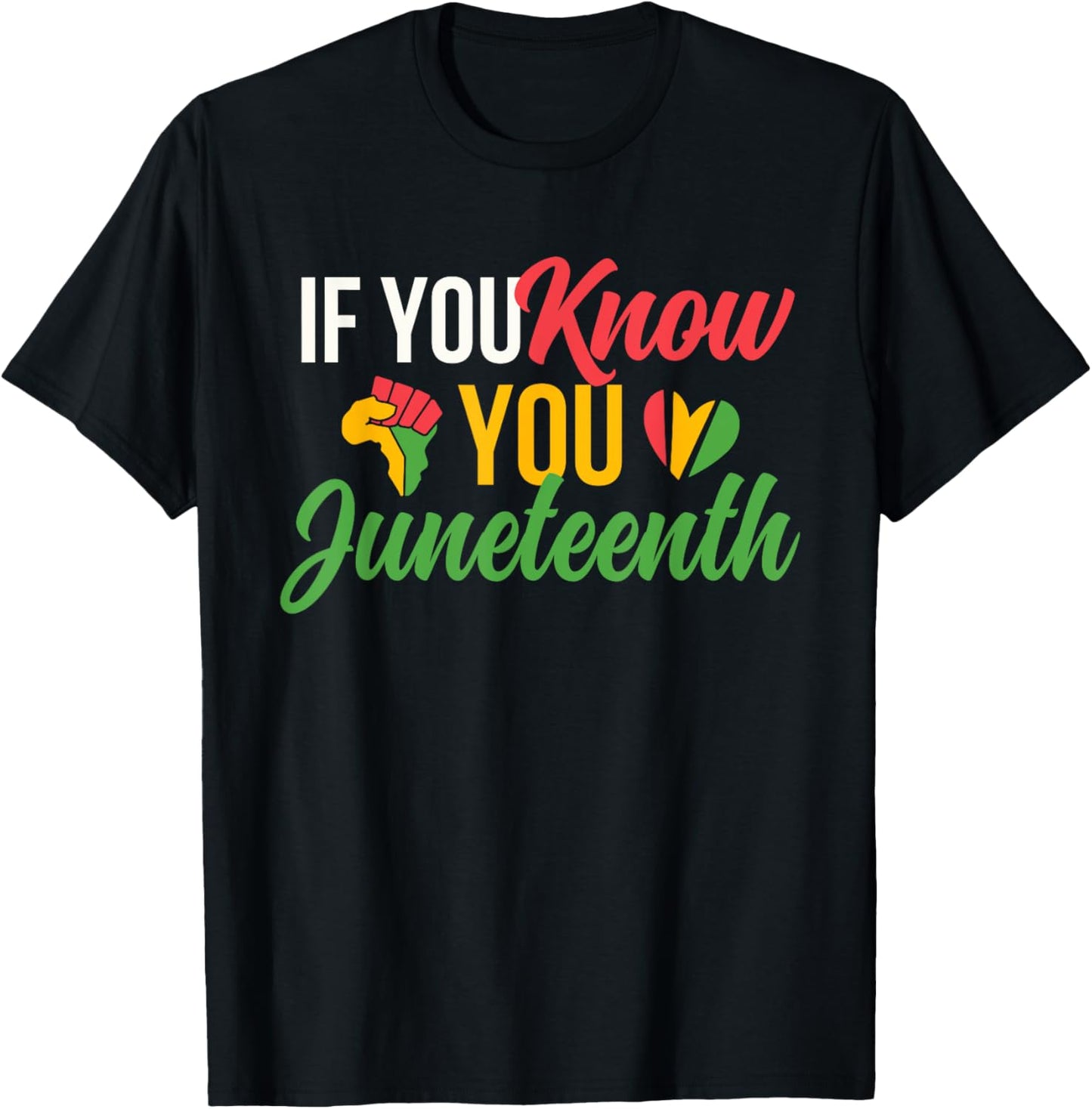 If You Know You Juneteenth 1865 Freedom Day Black History T-Shirt