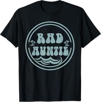 Rad Auntie Surf Matching Birthday The Big One 1st Birthday T-Shirt