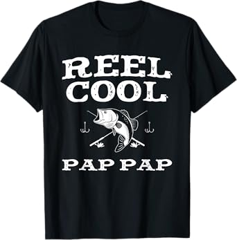 Reel Cool Pap-Pap Fishing Fisherman Funny Grandpa PapPap T-Shirt