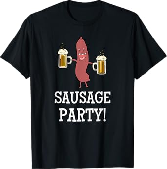 Sausage Party Funny Oktoberfest Beer Party Sausage Festival T-Shirt