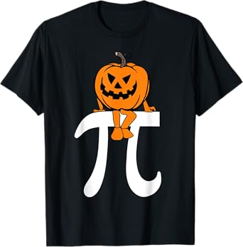 Pumpkin Pie Math Funny Halloween Thanksgiving Pi Day Kids T-Shirt