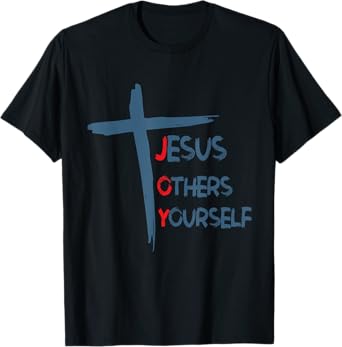 JOY Jesus Others Yourself Christian Cross T-Shirt