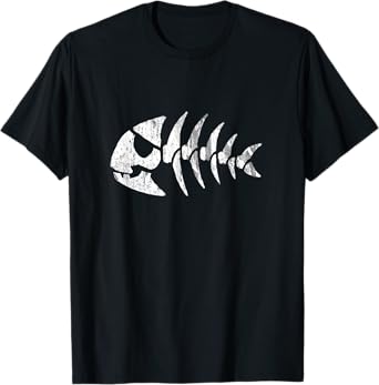 Pastafarian Jolly Pirate Fish TShirt FSM Tee - DISTRESSED
