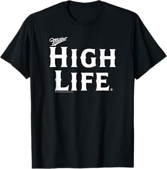 Coors Miller High Life Big Centered Text T-Shirt