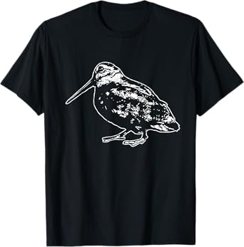 Retro Woodcock Hunter Timberdoodle Bogsucker Hokumpoke Gifts T-Shirt