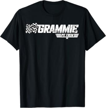 Grammie Pit Crew Race Car Birthday Family Racing T-Shirt