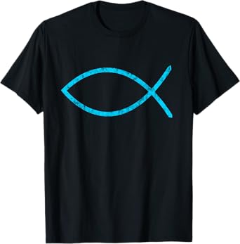 Jesus Fish Ichthus Ichthy Emblem Christian Faith Symbol T-Shirt