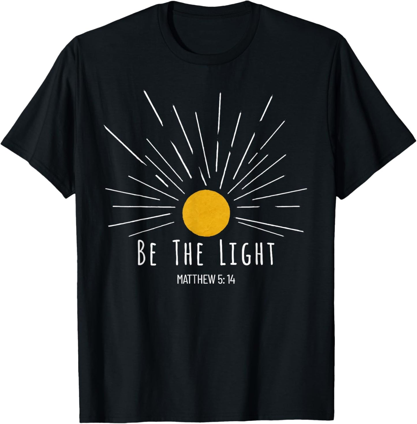 Matthew 5 14 Sunburst Bible Verse Christian, Catholic T-Shirt