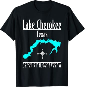 Modern Lake Cherokee, Texas T-Shirt