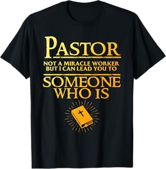 Pastor Appreciation Art For Men Women Minister Clergy Bible T-Shirt