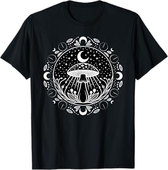 Witchcraft Moonphase Mushroom T-Shirt
