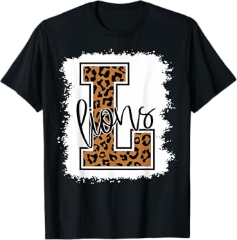 Lions School Sports Fan Team Spirit T-Shirt