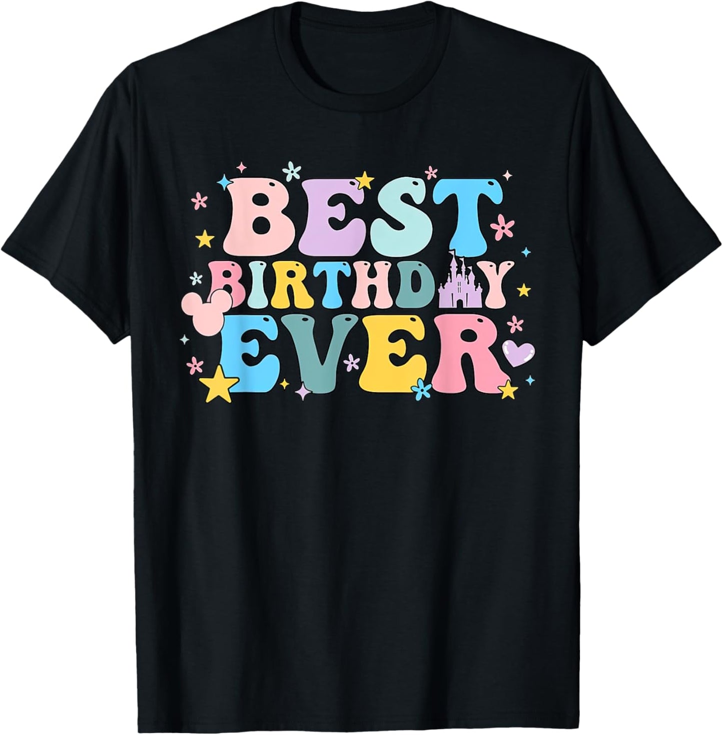 Unisex Adults' Black Cotton T-Shirt - Short Sleeve - Small - Birthday Occasion