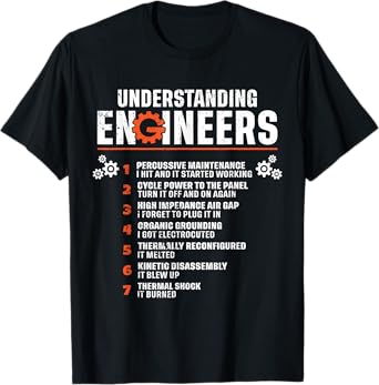 Understanding Engineers Funny Sarcastic Humor Hilarious T-Shirt