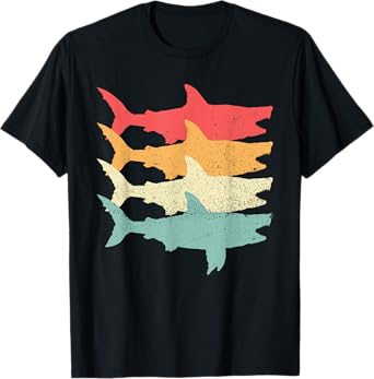 Retro Megalodon Tooth Shark T-Shirt