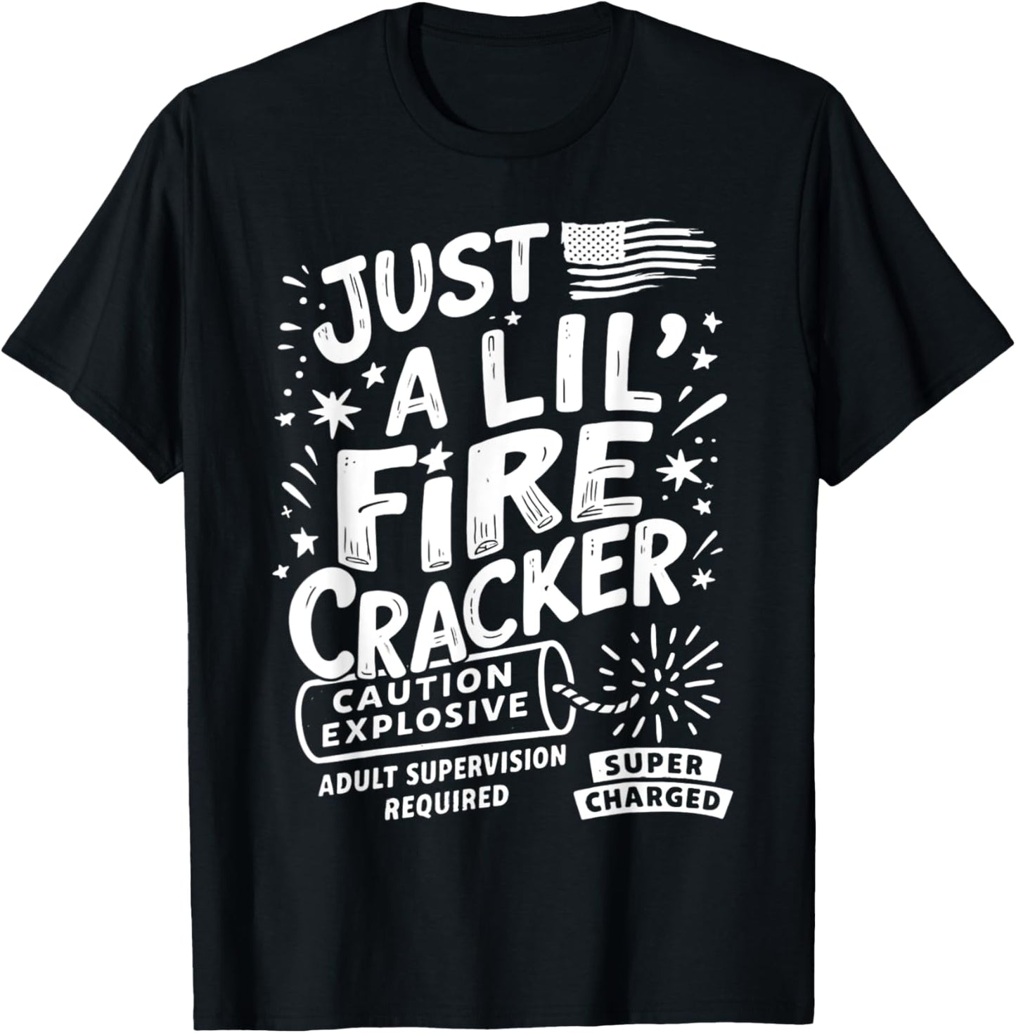 Just A Lil' Firecracker 4th Of July Toddler T-shirt