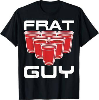 Frat Guy Beer Pong Fraternity College Student Prep Preppy T-Shirt