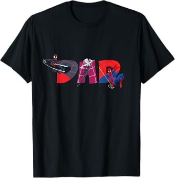 Marvel Spider-Man Trio Dad Father’s Day Family Trip Birthday T-Shirt