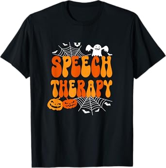 Speech Therapy Speech Therapist Speech Pathology Halloween T-Shirt