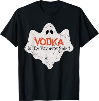 My Favorite Spirit Is Vodka Shirt Funny Halloween Costume T-Shirt
