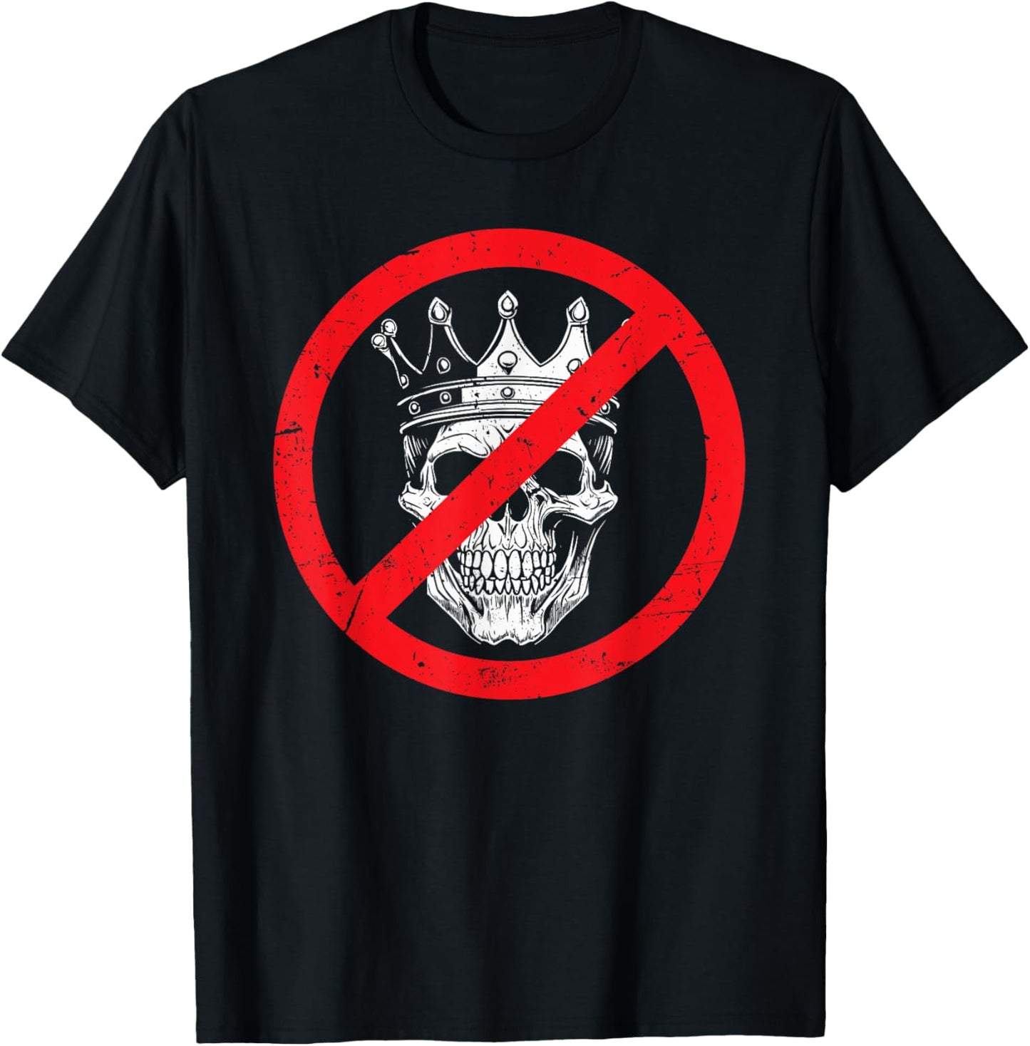 No Kings Since 1776 Usa 4th Of July Skeleton Halloween Free T-shirt