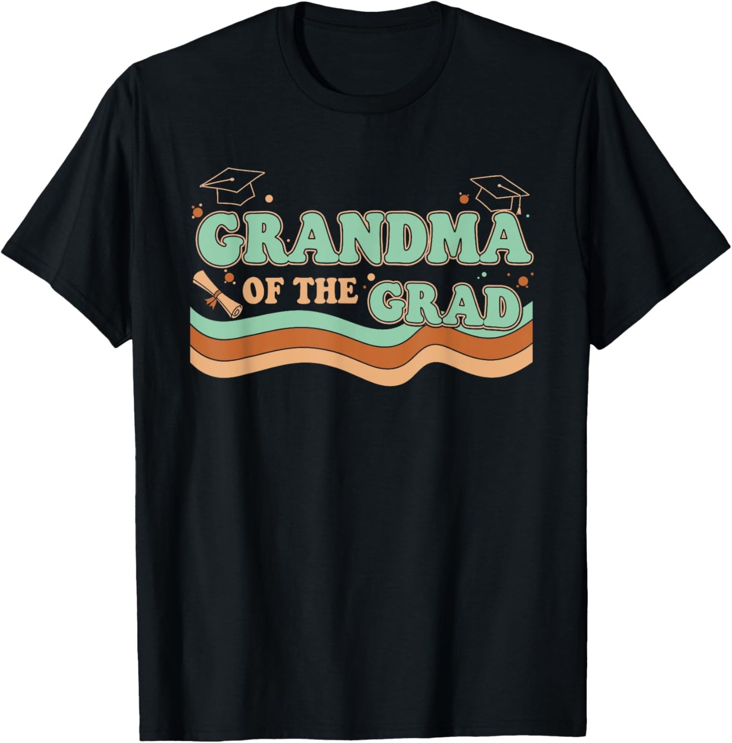 Retro 70s Graduate Grandma Of The Grad Womens Graduation T-Shirt