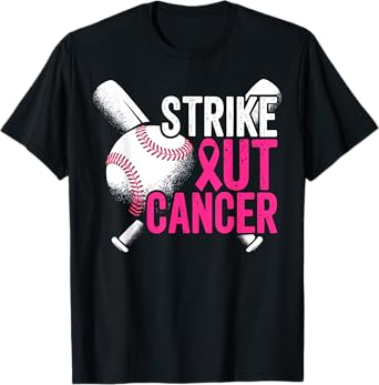 Strike Out Breast Cancer Baseball Warrior T-Shirt