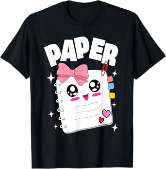 Cute Rock Paper Scissors Halloween Costumes Kids Men Women T-Shirt