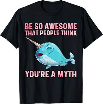 Funny Narwhal Gift For Men Women Sea Whale Fish Ocean Animal T-Shirt