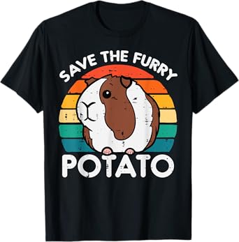 Guinea Pig Save Furry Potato Cavy Pet Owner Women Kids Men T-Shirt