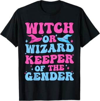 Witch or Wizard Funny Keeper of Gender Gender Reveal Party T-Shirt