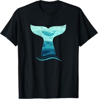 Whale Tail in Waves | Orca Ocean T-Shirt