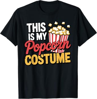 Funny Popcorn Costume For Men Women Popcorn Lover Pop Corn T-Shirt