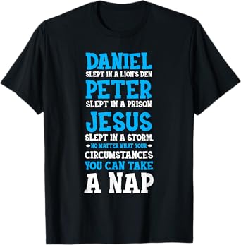 Funny Nap Lovers Sleeping Jesus Napping Gift Christian Humor T-Shirt