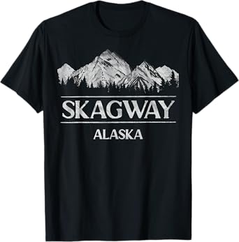 Skagway Alaska Tee Alaskan Wildlife Roadtrip Vacation T-Shirt