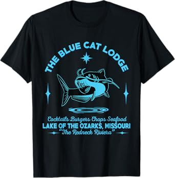 The Blue Cat Lodge lake of the ozarks Missouri classic fish T-Shirt for Men Women