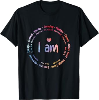 Tie Dye I Am Inspiration Christian Religious Bible Verses T-Shirt