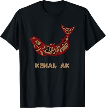 Kenai Alaska Native American Indian Salmon Fishermen T-Shirt