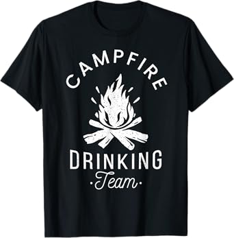 Campfire Drinking Team Camp Lovers Scout Camper T-Shirt