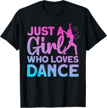 Cool Dance Art for Girls Women Dancing Lover Lyrical Dancer T-Shirt