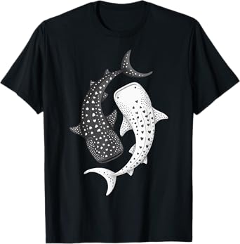 Whale Shark Yin Yang Marine Biology T-Shirt
