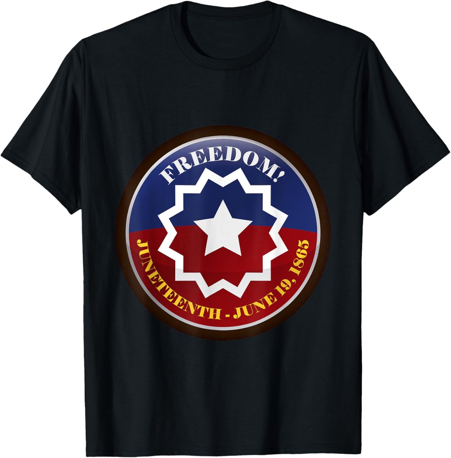 Black Proud African American for Juneteenth Flag T-Shirt