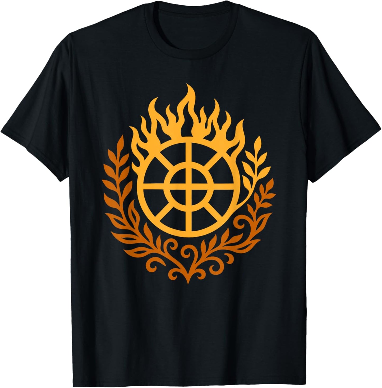 Litha Wheel A Summer Solstice Symbol Nature Spiritual Design T-Shirt