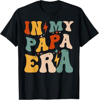 Retro Groovy In My Papa Era Funny Father's Day For Mens T-Shirt