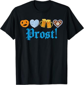 Prost German Oktoberfest Funny Weiner Dog Dachshund Beer T-Shirt